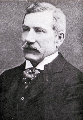 Portrait photograph of Dr Thomas Bond, a Victorian surgeon with a moustache