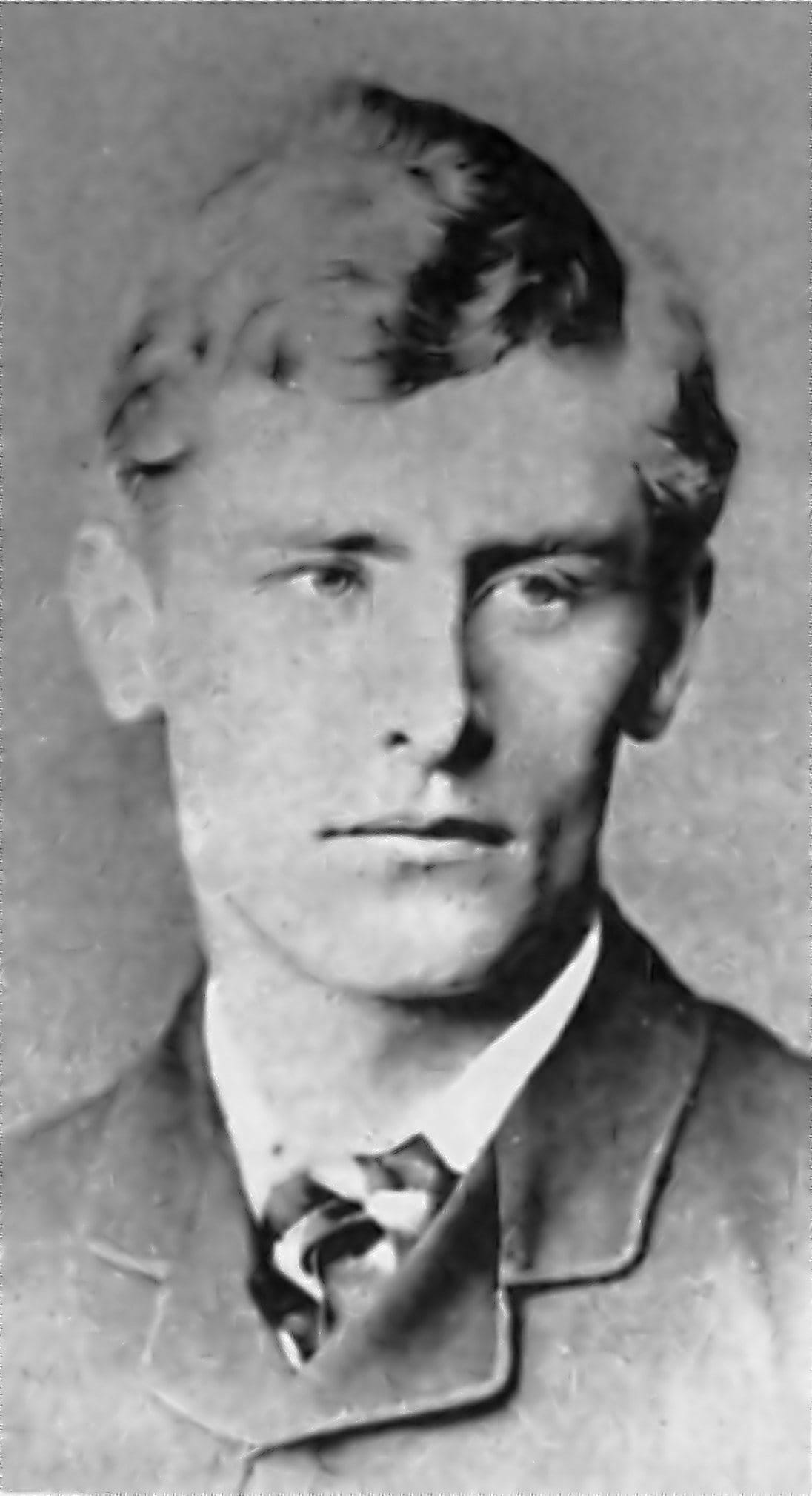 Portrait photograph of the painter Walter Sickert as a young man in 1884