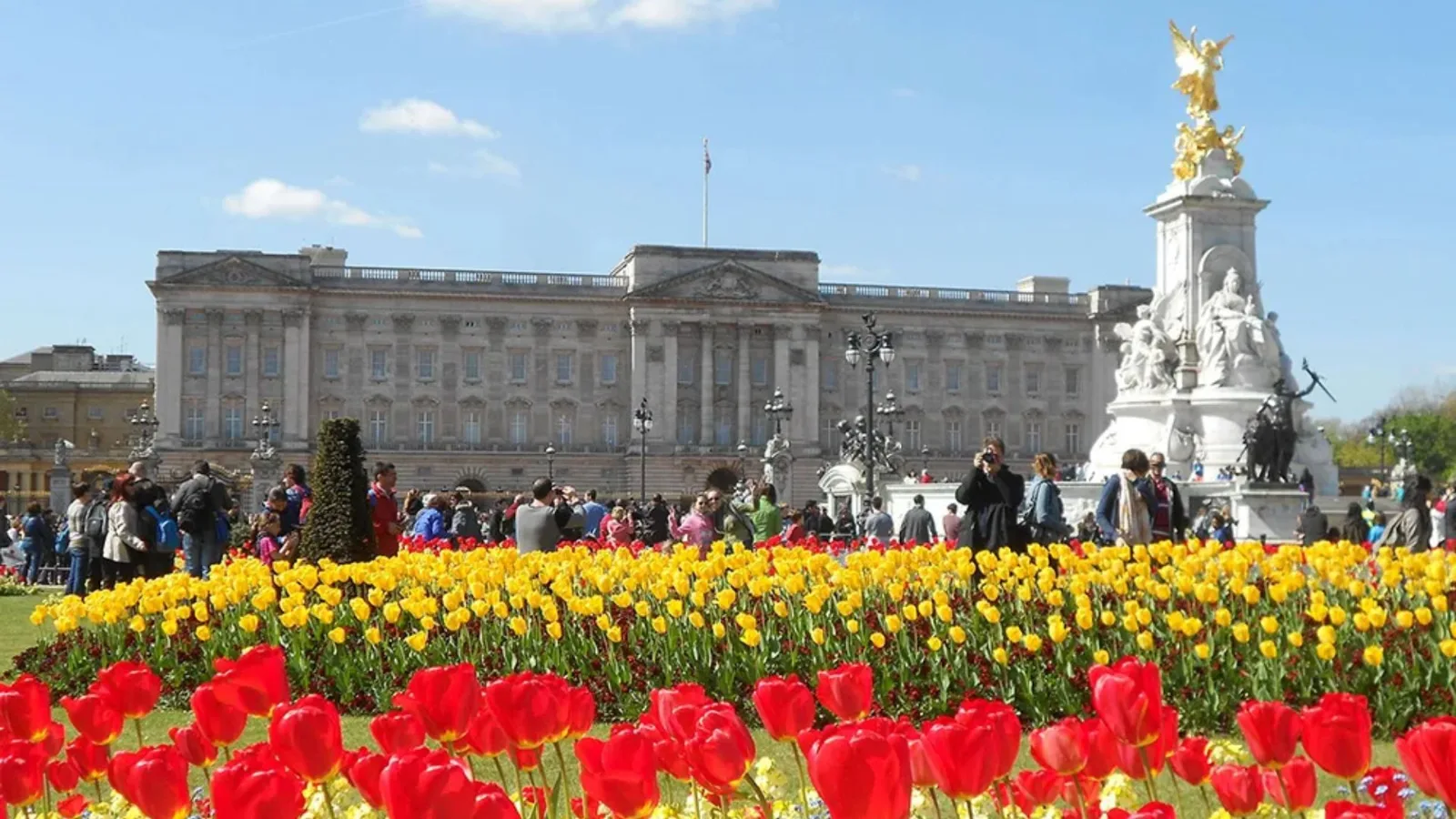 Buckingham Palace in spring